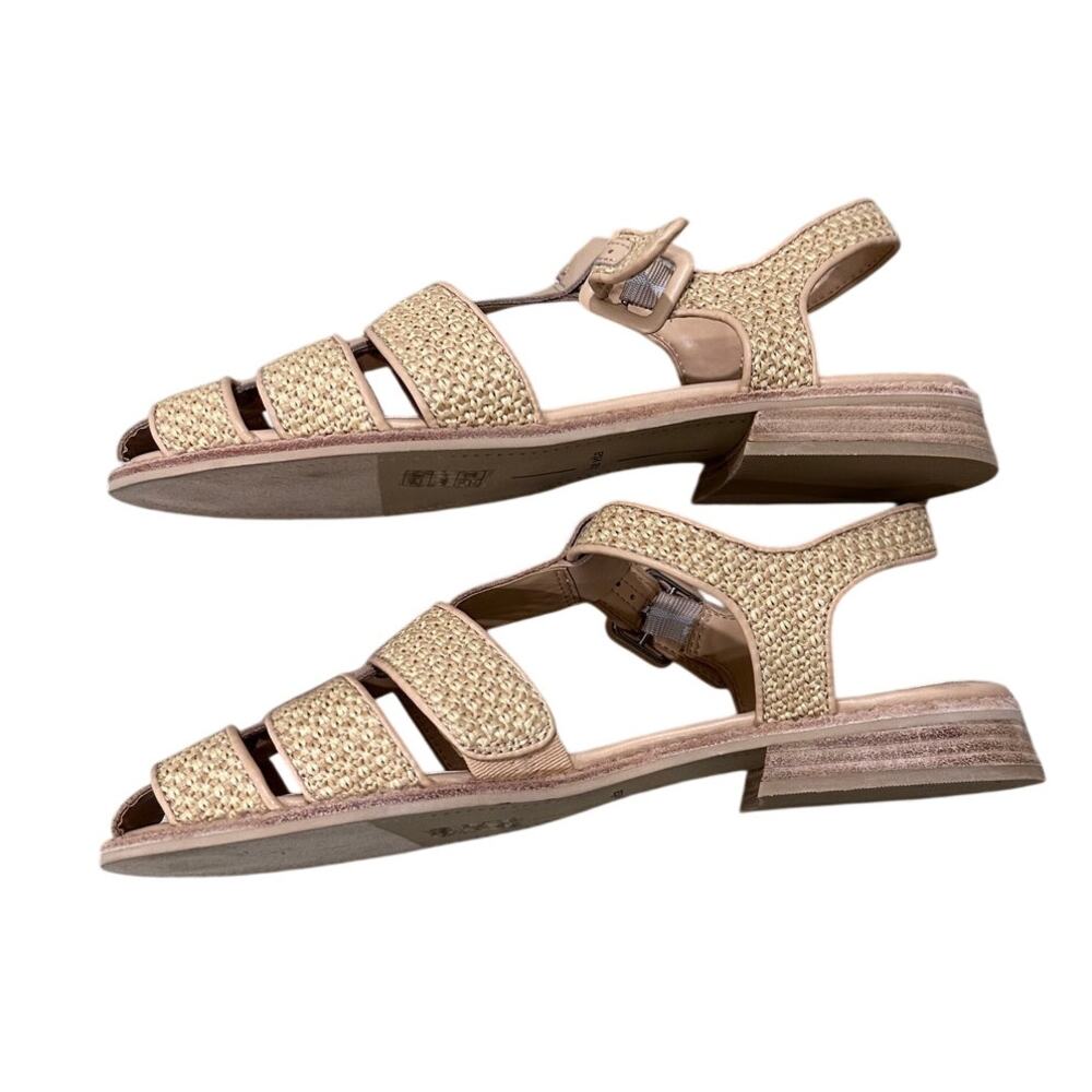 Dolce Vita Winder Woven Basketweave Platform Sandal Tan NWOB Coastal Casual 9 - Picture 4 of 9